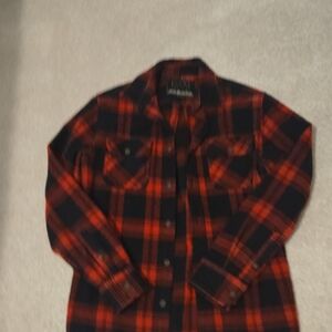 Jachs Red and Black Plaid Button Down Shirt